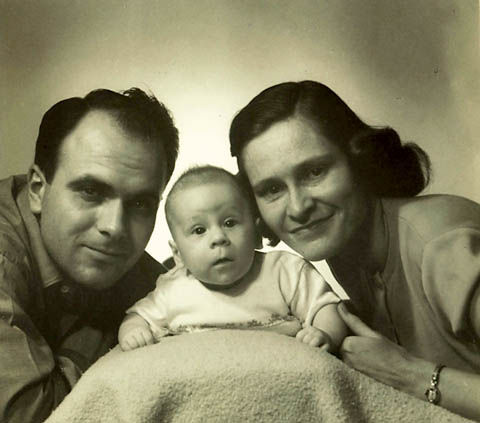 Martin with mom and dad