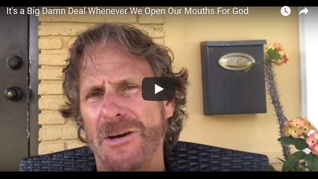 whenever we open our mouths for god
